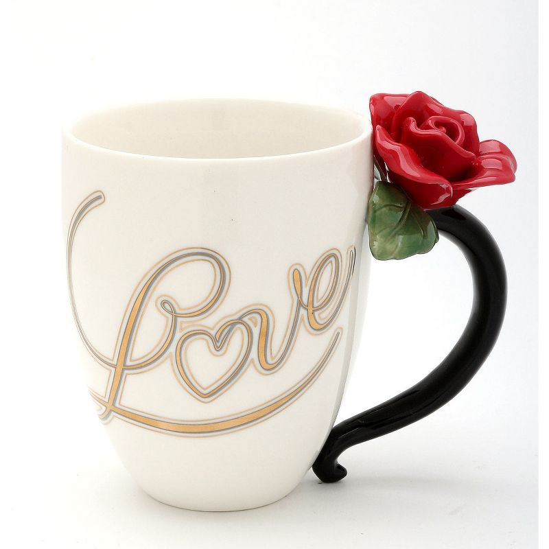 Kevins Gift Shoppe Ceramic Red Rose Mug, 1 of 4