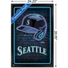 Trends International MLB Seattle Mariners - Neon Helmet 23 Framed Wall Poster Prints - 3 of 4