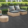 Wood Plastic Composite Deck Tiles Set of 20pcs, Composite Decking Resist Rust, Water, Weather, Indoor&Outdoor, Easy to DIY & Maintain - 4 of 4