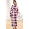 ADR Women's Long Robe, Fleece Plush Robe Woman, Cozy Regular & Plus Size Women's Bath Robe - 3 of 3
