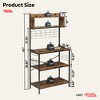 Bestier 5 Tier Microwave Stand, Coffee Bar Table with Storage for Small Space Kitchen - 4 of 4