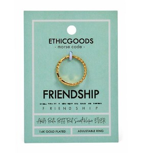 Ethic Goods Morse Code Ring  | PATTERNED - 1 of 4