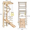 INFURNIC Dollhouses Toddler Climbing Toys Indoor Kids Pikler Triangle Set Foldable Indoor Ladder Climbing Gym, White, 23.62"*24.4"*37.14" - 2 of 4