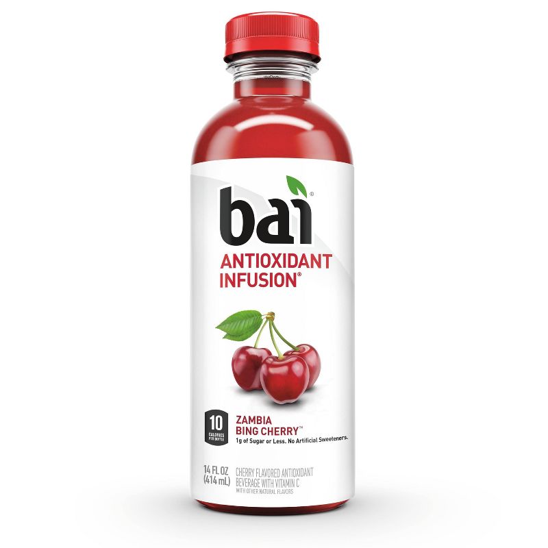 Bai Zambia Bing Cherry Antioxidant Water - 6pk/14 fl oz Bottles, 5 of 6