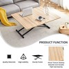 NicBex Minimalist Lifting Wooden Dining Table with Metal Legs,Modern Home Coffee Table Office Table,Dining Room Furniture - 3 of 4
