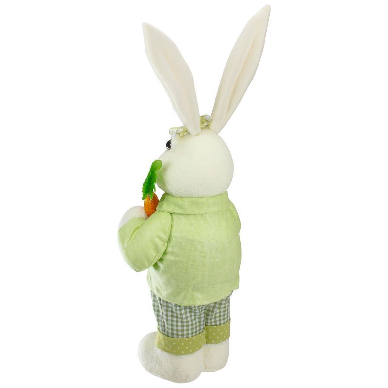 Northlight 20" White and Green Standing Rabbit Easter Figure, 5 of 6