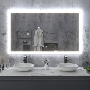 Black Framed LED Mirror - 1 of 4