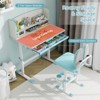 Infans Kids Desk and Chair Set Height Adjustable Children School Study Table & Chair - 3 of 4