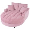 NicBex Oversized Chaise Lounge Sofa Couch with Tufted Seat & Detachable Pillows,Upholstered Sleeper Sofa for Living Room,Bedroom - 3 of 4