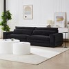 CAVINAS 104.72 inch Fabric Sofa Couch, Mid Century Modern Sofa Solid Wood Leg, for Living Room, Apartment, Bedroom, Office - 2 of 4