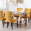 KTMBDW Dining Chair Set of 2, Modern Wing-Back Chairs with Backstitching Nailhead Trim and Solid Wood Legs for Kitchen Living Room, Upholstered - 3 of 4