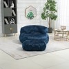 42.52" Bean Bag Chair With Ottoman, Ultra Soft Lazy Sofa Chair With Memory Foam, Indoor Modern Accent Beanbag Chairs - 4 of 4