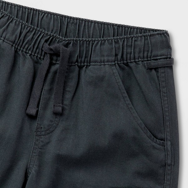 Pantalones Adaptables de Pierna Ancha Tejidos con Cintura Elástica para Niñas - Cat & Jack™ Negro 3