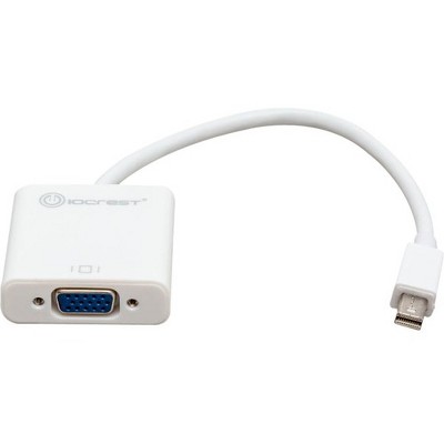 IO Crest Mini Displayport Male to VGA Female Adapter - 5.80" Mini DisplayPort/VGA Video Cable for Video Device, MAC, Desktop Computer