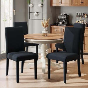 AMERLIFE Velvet Upholstered Dining Chairs, Modern Minimalist Parsons Chairs, - 1 of 3