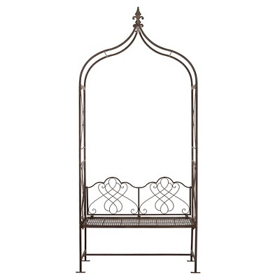 95" Iron Eloise Arbor - Rustic Brown - Safavieh