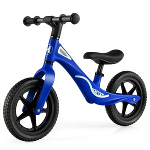 Costway Kids Balance Bike Lightweight Toddler Bicycle with Rotatable Handlebar Red/Blue - 1 of 4