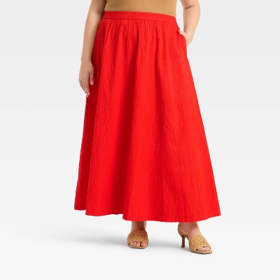 Women's Maxi Picnic A-Line Skirt - A New Day™