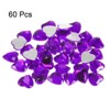 Unique Bargains Acrylic Flat Back Heart Face Painting Jewelry Rhinestone 60 Pcs - 3 of 4