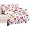 DSANE Christmas Gingerbread Man Pattern Christmas Throw Blanket Soft Fleece Christmas Blanket Cozy Flannel Throw for Couch Bed - 3 of 4