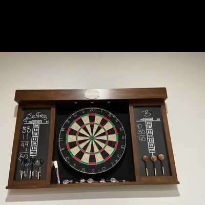 40inch Dartboard factory Cabinet with LED Lights