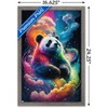 Trends International Wumples - Cosmic Neon Panda Framed Wall Poster Prints - 3 of 4