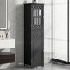 NicBex 63.8" Modern Matte Finish Bathroom Cabinet with Adjustable Shelves,2 Doors&1 Drawer,Freestanding Storage Cabinet for Bathroom - 2 of 4