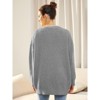 Women's Cardigan Sweaters Open Front Oversized Button V Neck Loose Soft Knit Outwear - 3 of 4