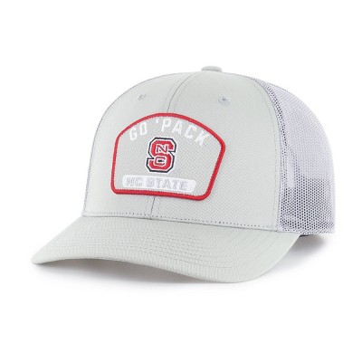 NCAA NC State Wolfpack Trucker Hard Mesh Snapback Hat - Gray