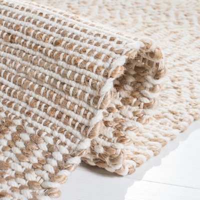 Ivory Hand-Knotted Wool 8' x 10' Area Rug
