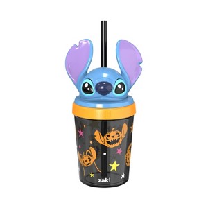 Zak Designs 13 fl oz Super Stitch Polypropylene Sipper Tumbler Blue/Black - 1 of 4