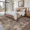 Washable Rug 9x12 Rug Vintage Distressed Rug with Non Slip Backing Foldable Low Pile Rug Ultra-Soft Throw Carpet for Living Room Bedroom Nursery - 2 of 4