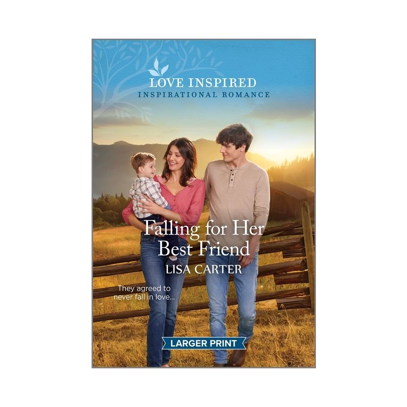 Falling for Her Best Friend - Large Print by  Lisa Carter (Paperback), 1 of 2