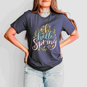 Simply Sage Market Oh Hello Spring Short Sleeve Tee - 1 of 4