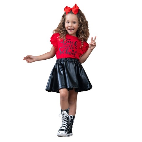 Girls Fall Outfits  Tunic, Legging And Shorts Set - Mia Belle Girls