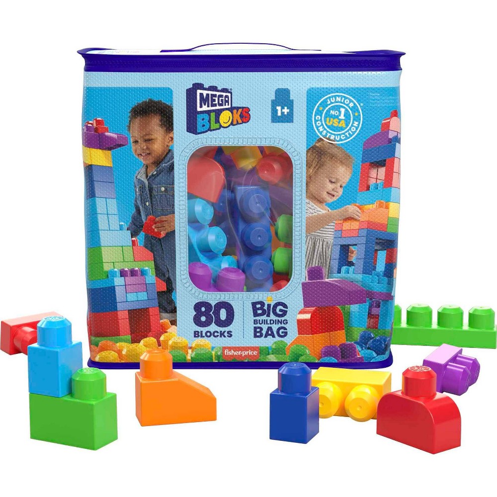 MEGA BLOKS Big Building Bag Playset - 80pcs