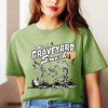 Simply Sage Market Women's Graveyard Smash Skeleton Short Sleeve Graphic Tee - 2 of 4