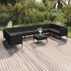 vidaXL Garden Lounge Set Black - 2 of 4