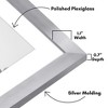 Americanflat 22x28 Frame in Silver - Use as 18x24 Frame with Mat or 22x28 Poster Frame Without Mat - 3 of 4