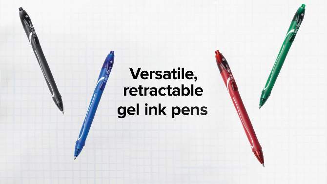 BiC Gelocity 8pk Quick Dry Gel Pen Multicolored Ink Ocean Theme, 2 of 8, play video