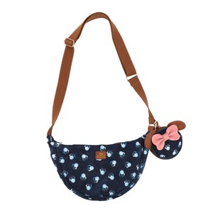 Minnie Mouse Polka dot 28 Cm Denim Sling Crossbody Bag With Detachable Coin Pouch - 1 of 4