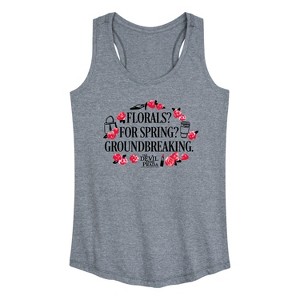 Women's - The Devil Wears Prada - Florals For Spring Graphic Racerback Tank - 1 of 4