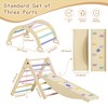 BABYYER Pikler Triangle Set, Baby Climbing Toy with Arch, Ramp and Climbing Triangle, Indoor Jungle Gyms for Toddlers 1-3 - 4 of 4