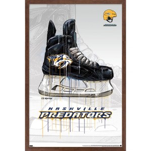Trends International NHL Nashville Predators - Drip Skate 21 Framed Wall Poster Prints - 1 of 4