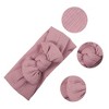 Unique Bargains Girl's Soft And Breathable Stripe Bow Headbands 6.69"x2.95" 2 Pcs - 3 of 4