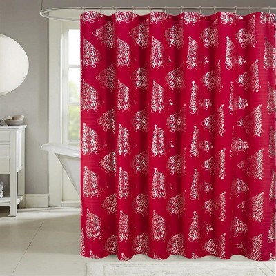 Rt Designers Collection Christmas Star Tree Foil Shower Curtain 70 X   GUEST 5c57e3bf 2388 41bf A58a 03f5499e0d64