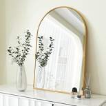 Serio 36"x 24" Arch Top Aluminum Alloy Framed Rectangular Bathroom Mirrors - The Pop Home