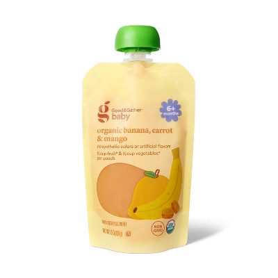 Organic Banana Carrot Mango Baby Food Pouch - 3.5oz - Good & Gather™