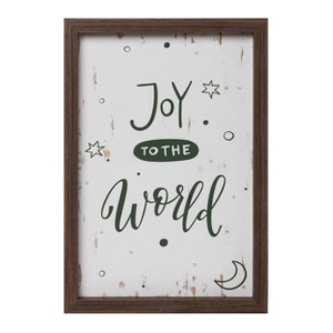 Transpac Wood 15.7 in. Multicolored Christmas Dream Wall Decor - 1 of 2