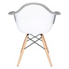 LeisureMod Willow Velvet Eiffel Accent Chair with Ash Wood Legs - 4 of 4